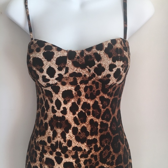 Leopard Print Midi Dress - Picture 2 of 4